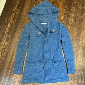 Lilymoneal xs blue cardigan in wool